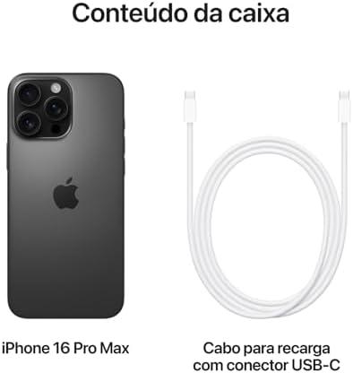         Apple iPhone 16 Pro Max (256 GB) – Titânio preto       